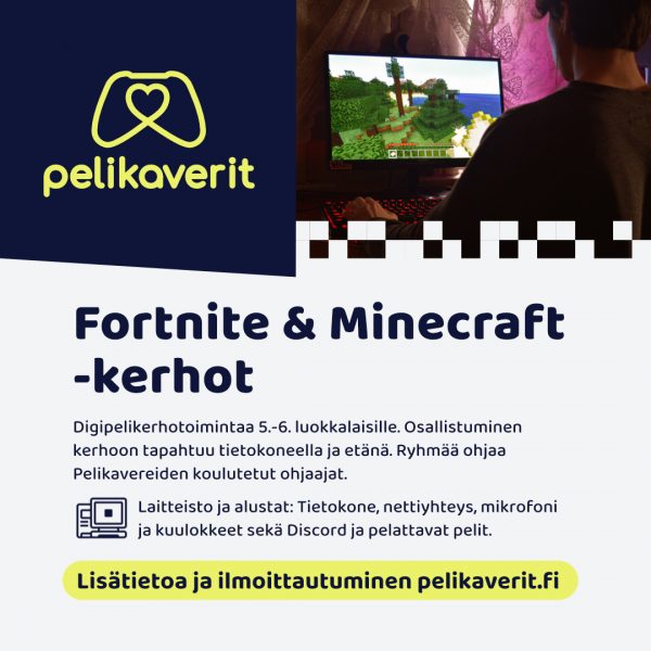 Pelikaverit_Fortnite_Minecraft_kerhot